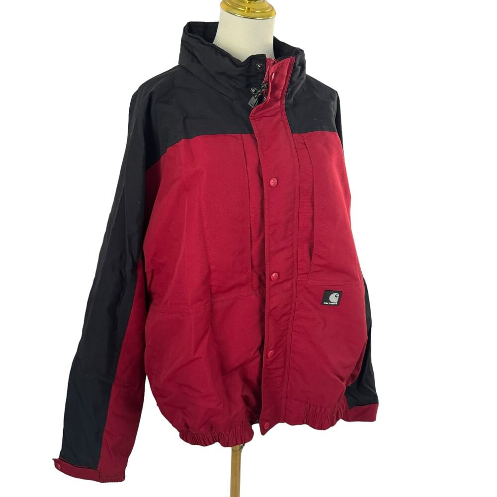 Carhartt TwoTone HighCollar Colorblock Jacket Nylon Urban Utility Streetwear 2XL - Picture 3 of 16